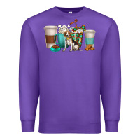 Purple beagle dog coffee cups Premium Sweatshirt - texasbilliewilder