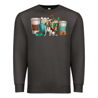 Smoke beagle dog coffee cups Premium Sweatshirt - texasbilliewilder