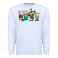 White beagle dog coffee cups Premium Sweatshirt - texasbilliewilder