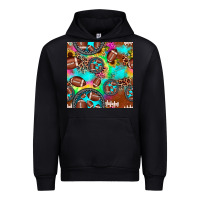 Black football tie dye gemstone sunflower seamless pattern Urban Hoodie - JahusDesignShop