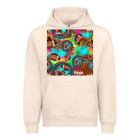 Sandshell football tie dye gemstone sunflower seamless pattern Urban Hoodie - JahusDesignShop