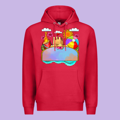 Custom Name Summer Beach Toys Premium Hoodie Designed By Jahusdesignshop