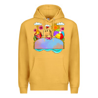 Mustard custom name summer beach toys Premium Hoodie - JahusDesignShop