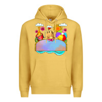 Antique Gold custom name summer beach toys Premium Hoodie - JahusDesignShop
