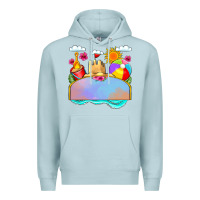 Blue Mist custom name summer beach toys Premium Hoodie - JahusDesignShop
