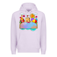 Lilac custom name summer beach toys Premium Hoodie - JahusDesignShop