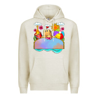 Oatmeal Heather custom name summer beach toys Premium Hoodie - JahusDesignShop