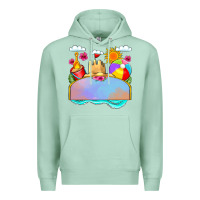 Seafoam custom name summer beach toys Premium Hoodie - JahusDesignShop