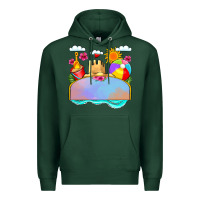 Sports Green custom name summer beach toys Premium Hoodie - JahusDesignShop