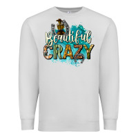 Dove Grey beautiful crazy Premium Sweatshirt - texasbilliewilder