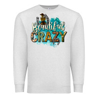 Oatmeal Heather beautiful crazy Premium Sweatshirt - texasbilliewilder