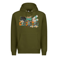 Army Green just graduated Premium Hoodie - AdoDesignShop