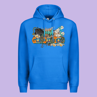 Just Graduated Premium Hoodie Designed By Adodesignshop