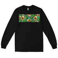 Black avacado with turquoise and leopard background 11 oz mug Long Sleeve Tee - BarkalooDesign
