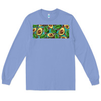 Colony Blue avacado with turquoise and leopard background 11 oz mug Long Sleeve Tee - BarkalooDesign