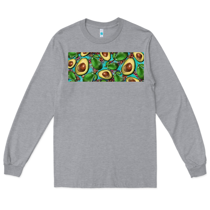 Avacado With Turquoise And Leopard Background 11 Oz Mug Long Sleeve Tee by BarkalooDesign | Teevron