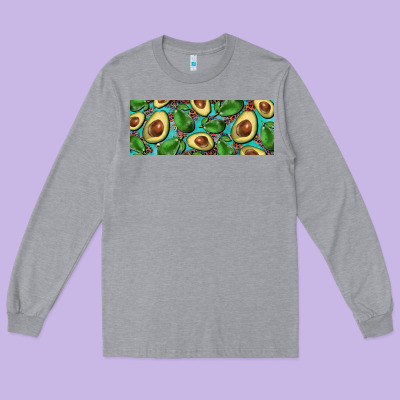 Avacado With Turquoise And Leopard Background 11 Oz Mug Long Sleeve Tee Designed By Barkaloodesign