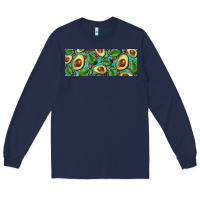 Navy avacado with turquoise and leopard background 11 oz mug Long Sleeve Tee - BarkalooDesign