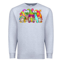Heather Grey summer gnomes Premium Sweatshirt - Zillion Design Studio