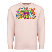 Pale Pink summer gnomes Premium Sweatshirt - Zillion Design Studio