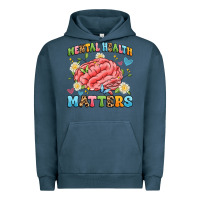 Pigment Midnight Navy mental health matters Urban Hoodie - Artiststas