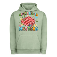 Pigment Oil Green mental health matters Urban Hoodie - Artiststas