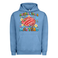 Pigment Pebble Blue mental health matters Urban Hoodie - Artiststas