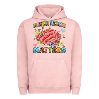 Pigment Salmon mental health matters Urban Hoodie - Artiststas