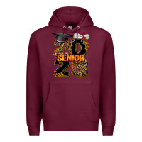 Burgundy gold senıor 2023 Premium Hoodie - AdoDesignShop