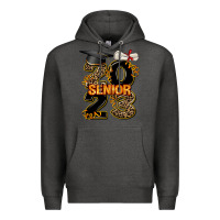 Charcoal Heather gold senıor 2023 Premium Hoodie - AdoDesignShop