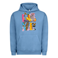 Pigment Pebble Blue love easter Urban Hoodie - AdoDesignShop