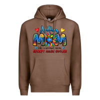 Chestnut autism mom like a normal mom except much cooler Premium Hoodie - JahusDesignShop