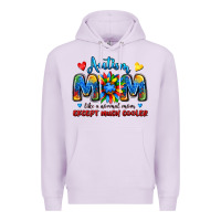 Lilac autism mom like a normal mom except much cooler Premium Hoodie - JahusDesignShop
