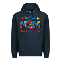 Navy autism mom like a normal mom except much cooler Premium Hoodie - JahusDesignShop