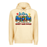 Pina Colada autism mom like a normal mom except much cooler Premium Hoodie - JahusDesignShop