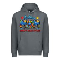Rock autism mom like a normal mom except much cooler Premium Hoodie - JahusDesignShop