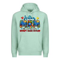 Seafoam autism mom like a normal mom except much cooler Premium Hoodie - JahusDesignShop
