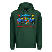 Sports Green autism mom like a normal mom except much cooler Premium Hoodie - JahusDesignShop