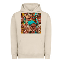 Football Cactus Sunflower Seamless Pattern Urban Hoodie | Teevron