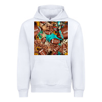 White football cactus sunflower seamless pattern Urban Hoodie - JahusDesignShop