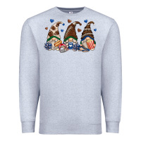 Heather Grey football gnomes Premium Sweatshirt - Zillion Design Studio