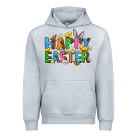 Heather Grey happy easter Urban Hoodie - AdoDesignShop