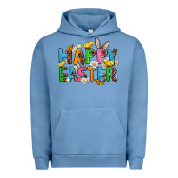 Pigment Pebble Blue happy easter Urban Hoodie - AdoDesignShop