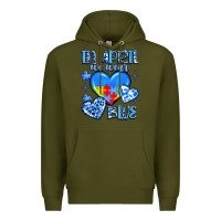 Army Green in april we wear blue Premium Hoodie - JahusDesignShop