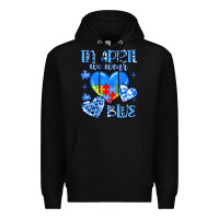 Black in april we wear blue Premium Hoodie - JahusDesignShop