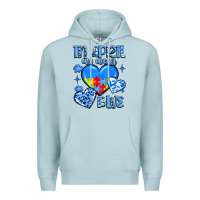 Blue Mist in april we wear blue Premium Hoodie - JahusDesignShop