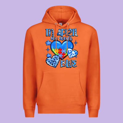 In April We Wear Blue Premium Hoodie Designed By Jahusdesignshop