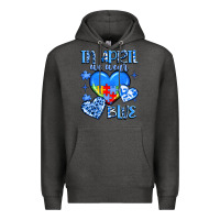 Charcoal Heather in april we wear blue Premium Hoodie - JahusDesignShop
