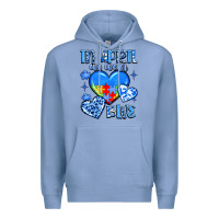 Colony Blue in april we wear blue Premium Hoodie - JahusDesignShop