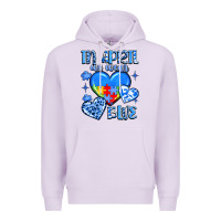 Lilac in april we wear blue Premium Hoodie - JahusDesignShop
